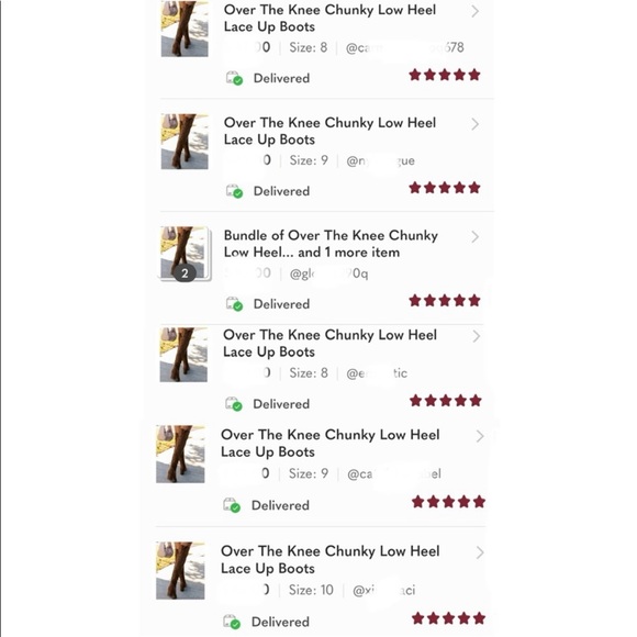 Tan Over The Knee Chunky Low Heel Lace Up Boots - Picture 8 of 9